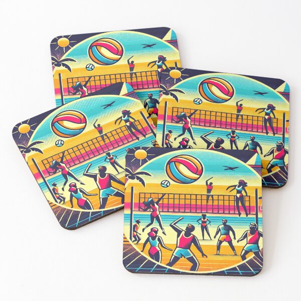 Item preview, Retro 80s Beach Volleyball Design designed and sold by Genady.