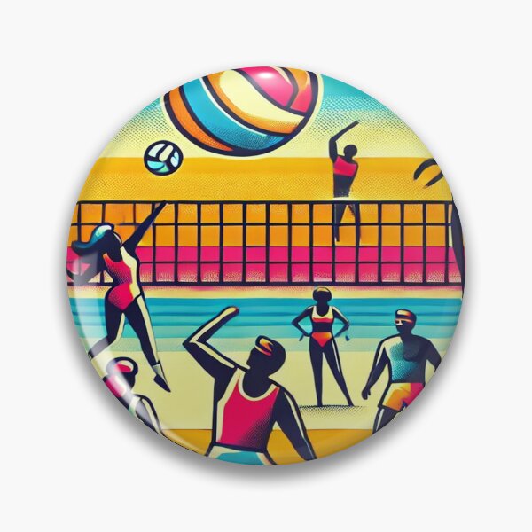Item preview, Retro 80s Beach Volleyball Design designed and sold by Genady.