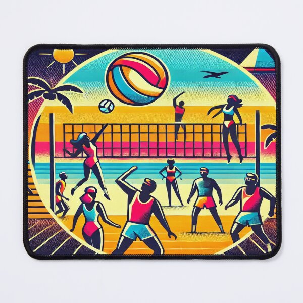 Item preview, Retro 80s Beach Volleyball Design designed and sold by Genady.
