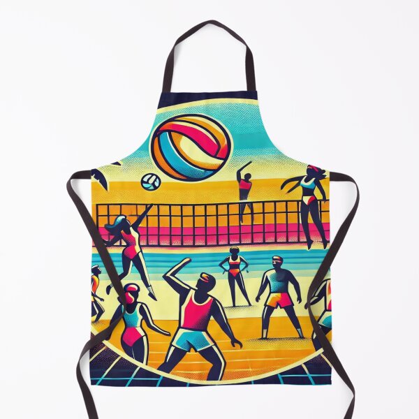 Item preview, Retro 80s Beach Volleyball Design designed and sold by Genady.