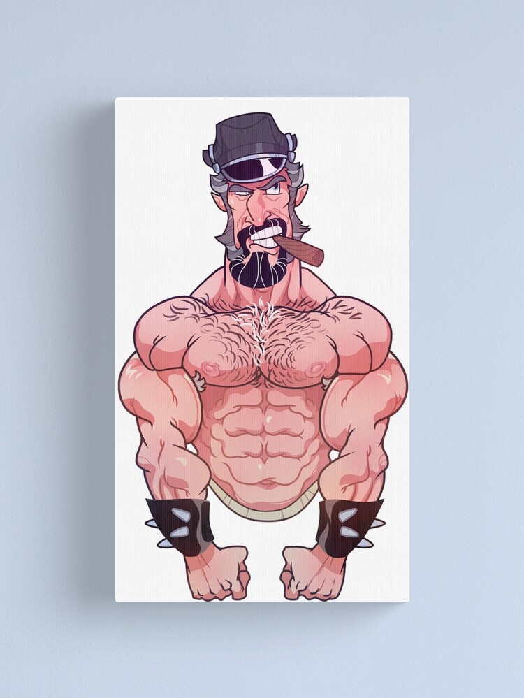 Personalized Bodybuilding Man Cartoon Wooden Wall Art, Caricature