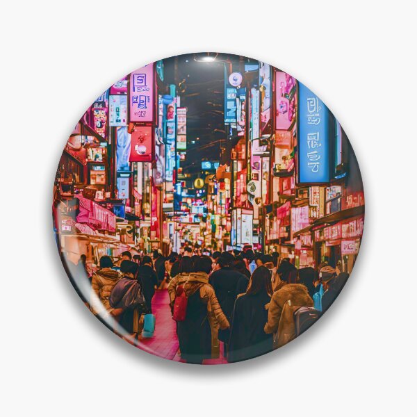 Item preview, MYEONGDONG CYBERPUNK VIBRANT NEON SIGN designed and sold by milestotreasure.