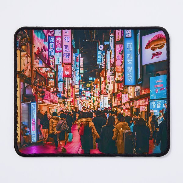 Item preview, MYEONGDONG CYBERPUNK VIBRANT NEON SIGN designed and sold by milestotreasure.