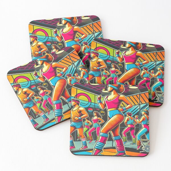 Item preview, Retro 80s Aerobics Class Design designed and sold by Genady.