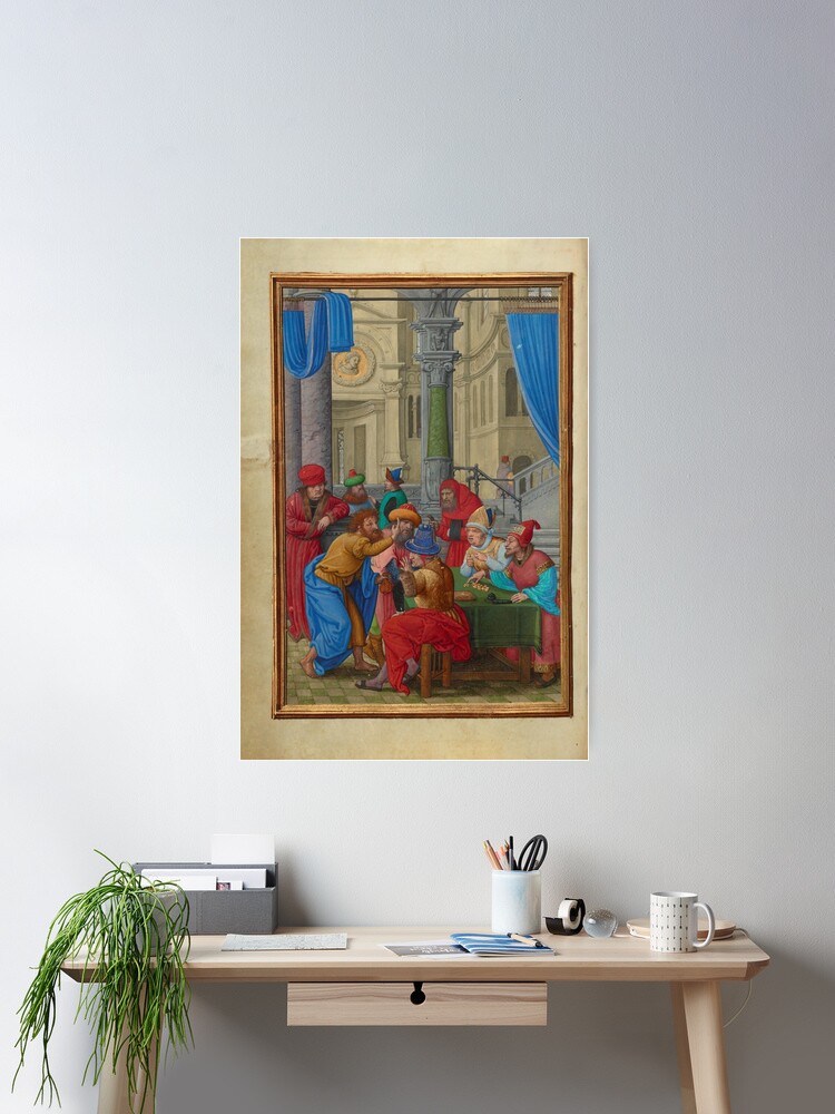 Thumbnail 1 of 3, Poster, Judas Receiving the Thirty Pieces of Silver designed and sold by bart4jesus.