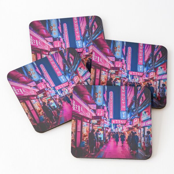 Item preview, MYEONGDONG VIBRANT CYBERPUNK NIGHTLIFE designed and sold by milestotreasure.
