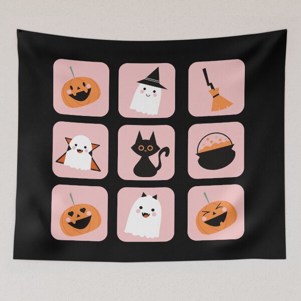 Item preview, Spooky Fun: Witch Ghosts, Dracula Ghosts, broom, cauldron & Pumpkin Friends designed and sold by Tulip Creators .
