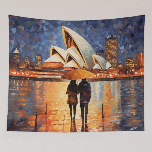 Item preview, Couple in the Rain in Sydney designed and sold by Rtymer.