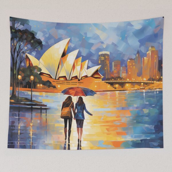 Item preview, Couple in the Rain in Sydney designed and sold by Rtymer.
