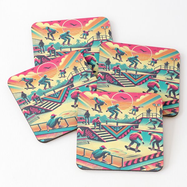 Item preview, Retro 80s Skateboarding Design designed and sold by Genady.