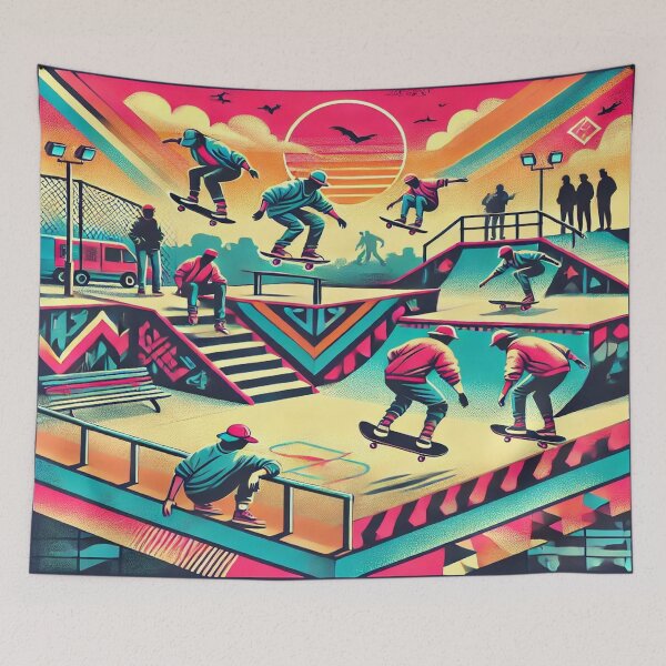 Item preview, Retro 80s Skateboarding Design designed and sold by Genady.
