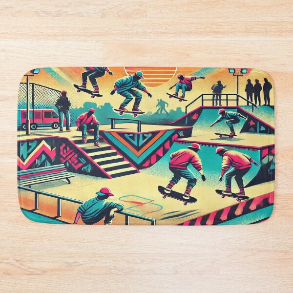 Item preview, Retro 80s Skateboarding Design designed and sold by Genady.