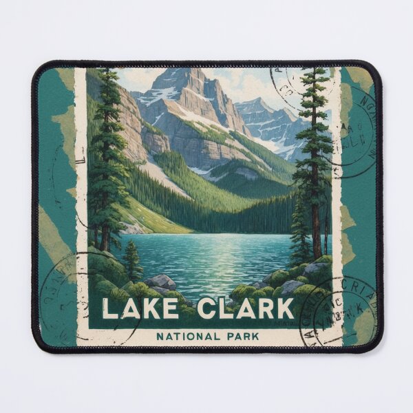 Item preview, Lake Clark National Park Postcard Vintage Retro Travel designed and sold by TravelPostcardGems.