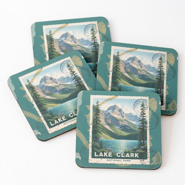 Item preview, Lake Clark National Park Postcard Vintage Retro Travel designed and sold by TravelPostcardGems.