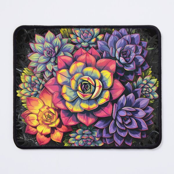 Item preview, colorful succulents designed and sold by IvernTree.
