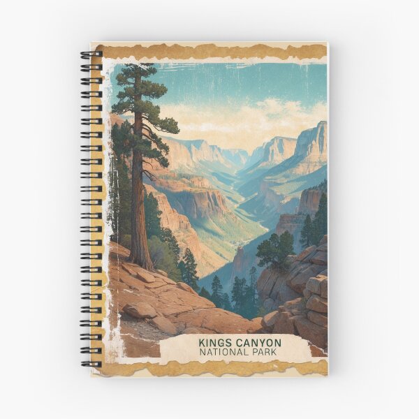 Item preview, Kings Canyon National Park Postcard Vintage Retro Travel designed and sold by TravelPostcardGems.