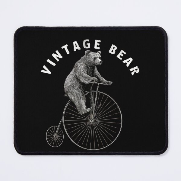 Item preview, Vintage Bear on penny-farthing bicycle designed and sold by Angie-Atelier.
