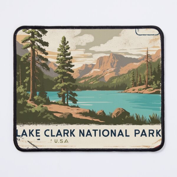 Item preview, Lake Clark National Park Postcard Vintage Retro Travel designed and sold by TravelPostcardGems.