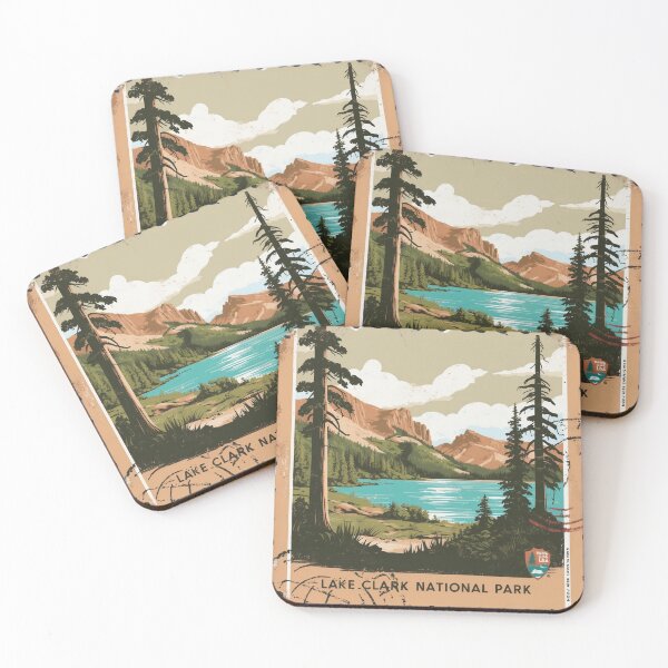 Item preview, Lake Clark National Park Postcard Vintage Retro Travel designed and sold by TravelPostcardGems.
