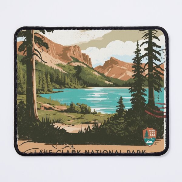 Item preview, Lake Clark National Park Postcard Vintage Retro Travel designed and sold by TravelPostcardGems.