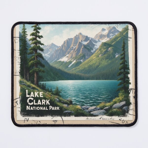 Item preview, Lake Clark National Park Postcard Vintage Retro Travel designed and sold by TravelPostcardGems.