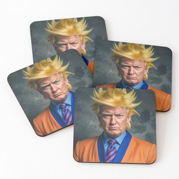 Aperçu de l'œuvre Donald Trump, le président cool de Super Saiyan créée et vendue par TheArtOfPat.