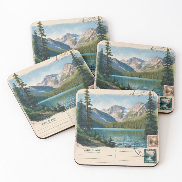 Item preview, Lake Clark National Park Postcard Vintage Retro Travel designed and sold by TravelPostcardGems.