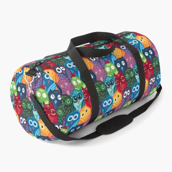 Item preview, Whimsical Funny Owls Pattern - Playful Animal Art designed and sold by Xandra-casandra.