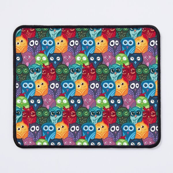 Item preview, Whimsical Funny Owls Pattern - Playful Animal Art designed and sold by Xandra-casandra.