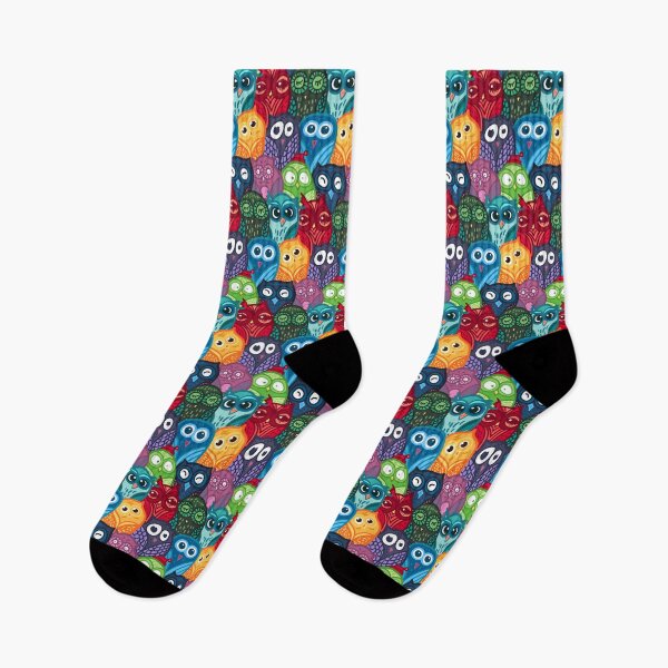 Item preview, Whimsical Funny Owls Pattern - Playful Animal Art designed and sold by Xandra-casandra.