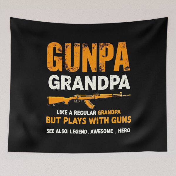 Item preview, Gunpa Gun Grandpa Lover Funny Novelty designed and sold by Mosaic-97.