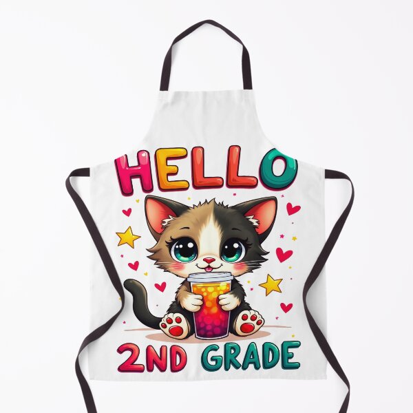 Item preview, Cute Cat Hello 2nd Grade Back To School designed and sold by Mosaic-97.