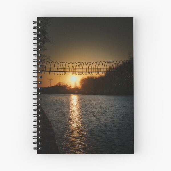 Item preview, Sunset at the Slinky Springs to Fame Bridge in Oberhausen designed and sold by Ruhrpottpicture.
