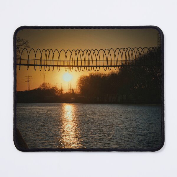 Item preview, Sunset at the Slinky Springs to Fame Bridge in Oberhausen designed and sold by Ruhrpottpicture.