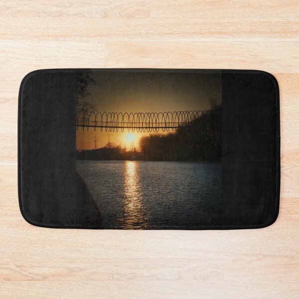 Item preview, Sunset at the Slinky Springs to Fame Bridge in Oberhausen designed and sold by Ruhrpottpicture.
