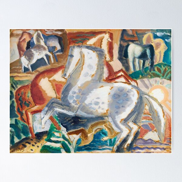 Horses in landscape (1928) Poster