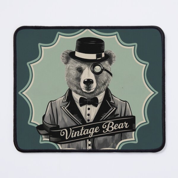 Item preview, Vintage Bear with Monocle designed and sold by Angie-Atelier.