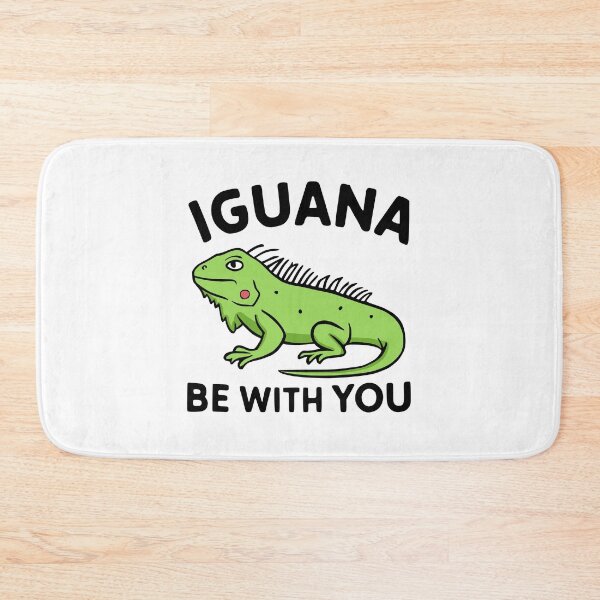 Item preview, Iguana Be With You! Cute Iguana Pun Black designed and sold by PMCreative.