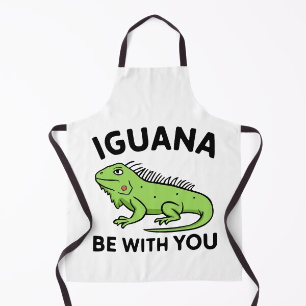 Item preview, Iguana Be With You! Cute Iguana Pun Black designed and sold by PMCreative.
