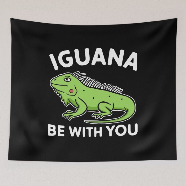 Item preview, Iguana Be With You! Cute Iguana Pun White designed and sold by PMCreative.