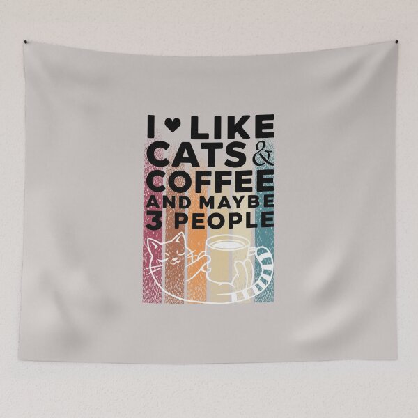 Item preview, I Like Cats And Coffee And Maybe 3 People For Pets Lovers And Owners designed and sold by lorenzoha.
