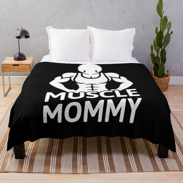 Item preview, Muscle Mommy! Funny Black And White Gym Girl designed and sold by PMCreative.