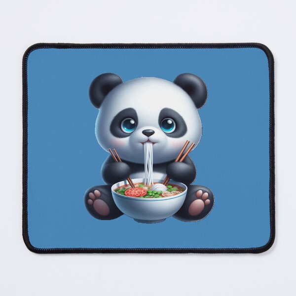 Item preview, Cute Panda Eating Noodles 5 designed and sold by PANDALOVEART.