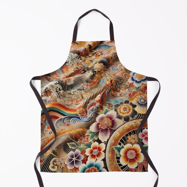 Item preview, Exquisite Kaga Yuzen Fabric: A Masterpiece of Japanese Craftsmanship designed and sold by SakuraJapanArt.