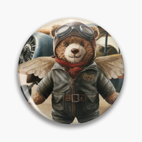 Item preview, Airman Teddy Bear designed and sold by Attic-Junk.
