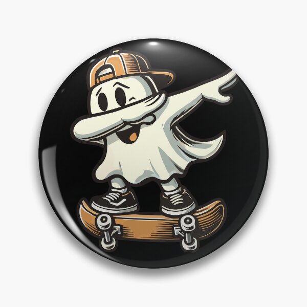 Item preview, Skateboaring Dabbing Ghost Skateboard Dab designed and sold by LuminOrb.