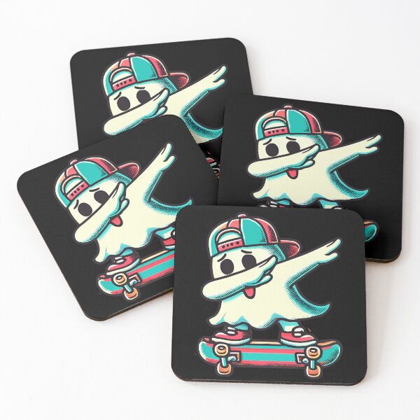 Item preview, Skateboarding Dab Ghost Funny Halloween designed and sold by LuminOrb.