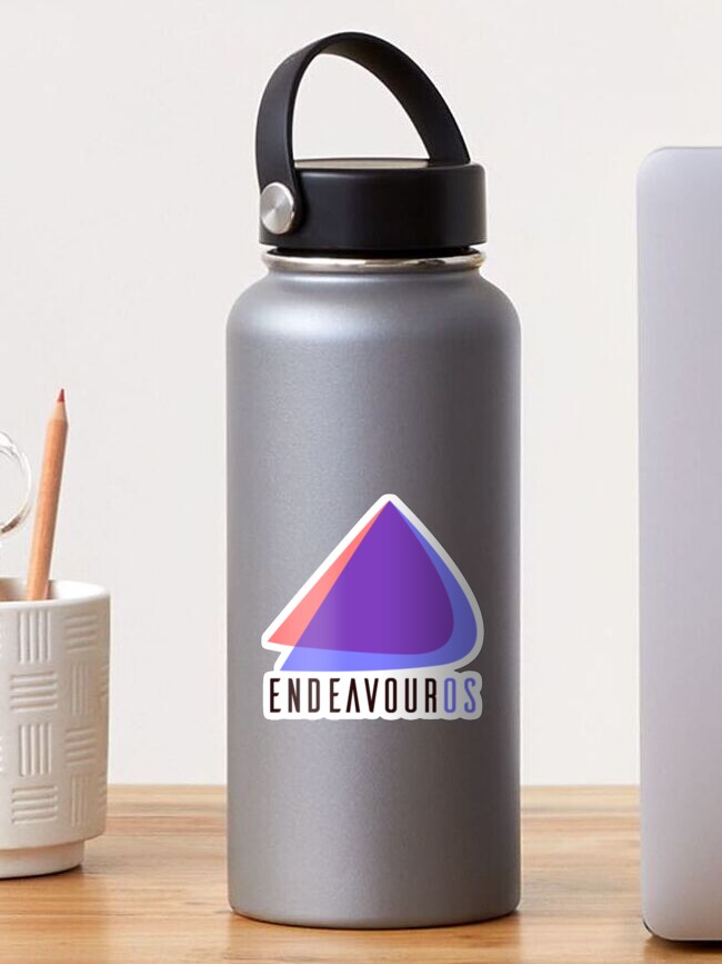 Thumbnail 1 of 3, Sticker, EndeavourOS Logo Light designed and sold by EndeavourOS.
