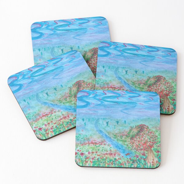 Item preview, Watercolor Strawberry Field designed and sold by SmileTea.
