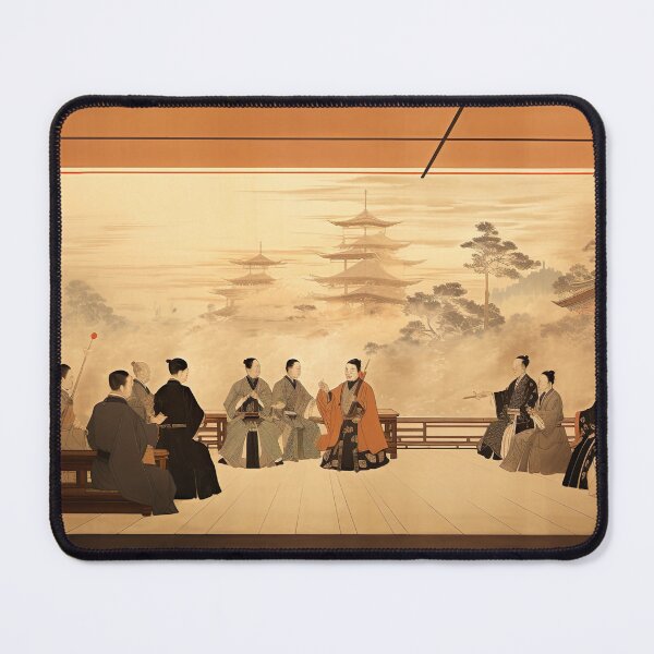 Item preview, Ukiyo-e - Daimyo Meeting designed and sold by KootenayDesigns.